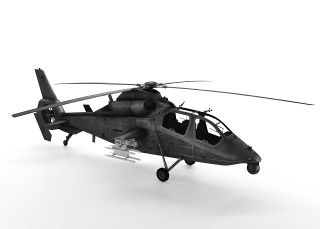 harbin z-19 3D Model .c4d .max .obj .3ds .fbx .stl .blend 