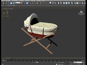 baby bed 3D Model