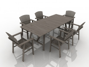 table with chairs 3D Model