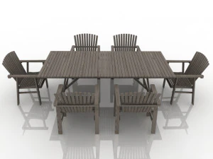 table with chairs 3D Model