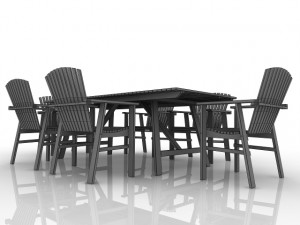 table with chairs Modelo 3D