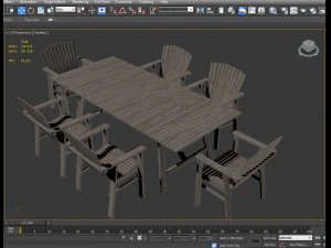 table with chairs 3D Model