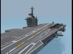 cvn-69 aircraft carrier Model 3D
