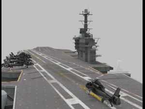 cvn-69 aircraft carrier Model 3D
