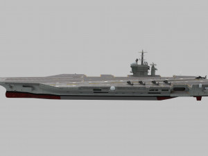 cvn-69 aircraft carrier Model 3D