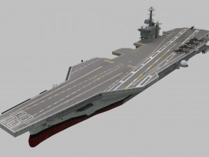 cvn-69 aircraft carrier Model 3D