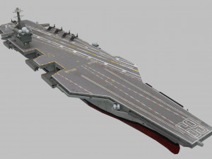 cvn-69 aircraft carrier Model 3D