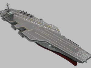 porta-avi&otilde;es cvn-69 Modelo 3D