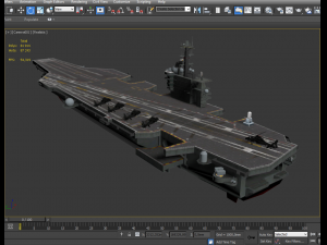 cvn-69 aircraft carrier Model 3D