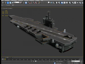 porta-avi&otilde;es cvn-69 Modelo 3D