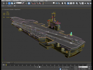 cvn-69 aircraft carrier Model 3D
