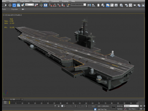cvn-69 aircraft carrier Model 3D