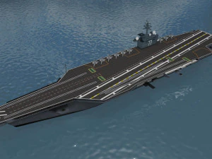 porta-avi&otilde;es cvn 77 Modelo 3D