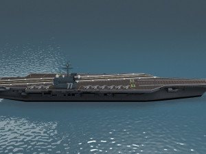 cvn 77 aircraft carrier 3D Model