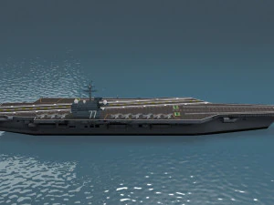 cvn 77 aircraft carrier 3D Model