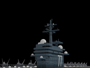 cvn 77 aircraft carrier 3D Model