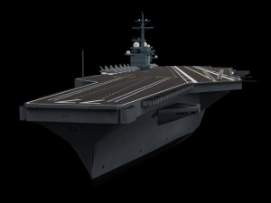 cvn 77 aircraft carrier 3D Model