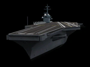 cvn 77 aircraft carrier 3D Model