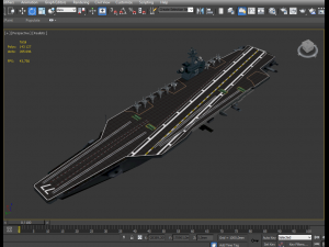 cvn 77 aircraft carrier 3D Model
