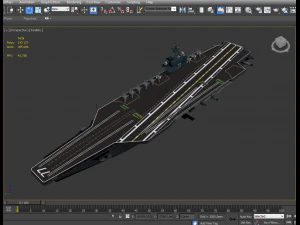 cvn 77 aircraft carrier 3D Model