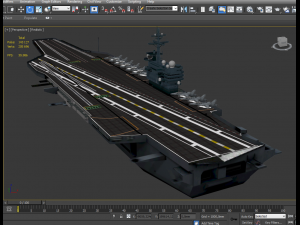 cvn 77 aircraft carrier 3D Model