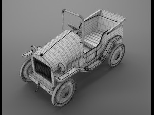 toy retro car 3D-Modell