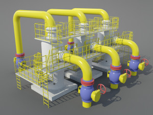 industrial dust collector 3D Model