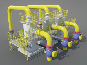 промышленный пылесборник 3D Модель