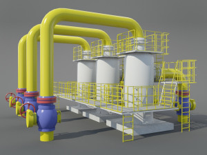 industrial dust collector Modello 3D
