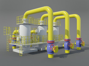 industrial dust collector Modello 3D