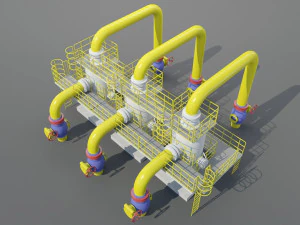 industrial dust collector 3D Model