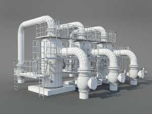industrial dust collector Modello 3D