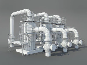 industrial dust collector 3D Model