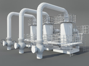 industrial dust collector Modello 3D