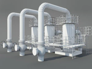 industrial dust collector 3D Model