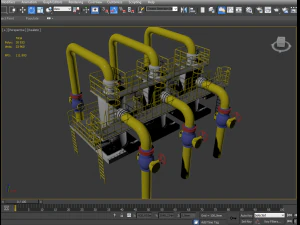 industrial dust collector 3D Model