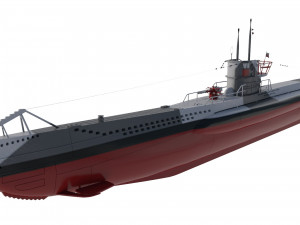 u boat type vii b 3D Model