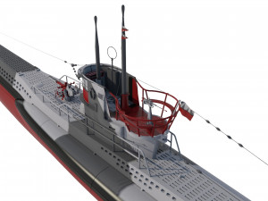 u boat type vii b 3D 모델
