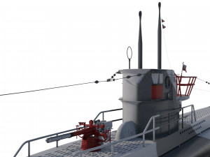 u boat type vii b 3D 모델