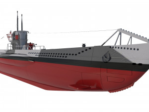 u boat type vii b 3D 모델