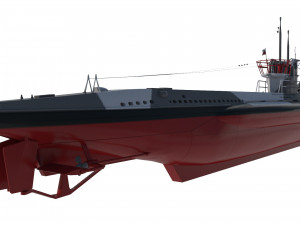 u boat type vii b 3D 모델