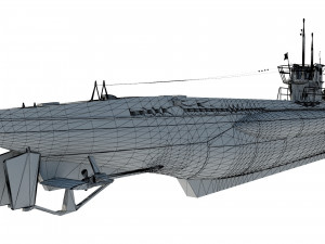 u boat type vii b 3D 모델