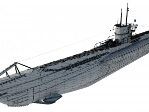 u boat type vii b 3D 모델
