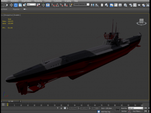 u boat type vii b 3D 모델