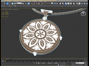 beauty pendant 3D Model