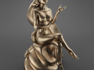 sitting demon girl 3D 模型
