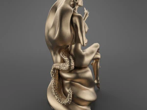 sitting demon girl 3D Model