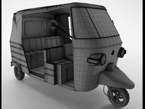 auto rickshaw 3D Модель
