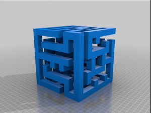 3d printed cube lamp 3D Model