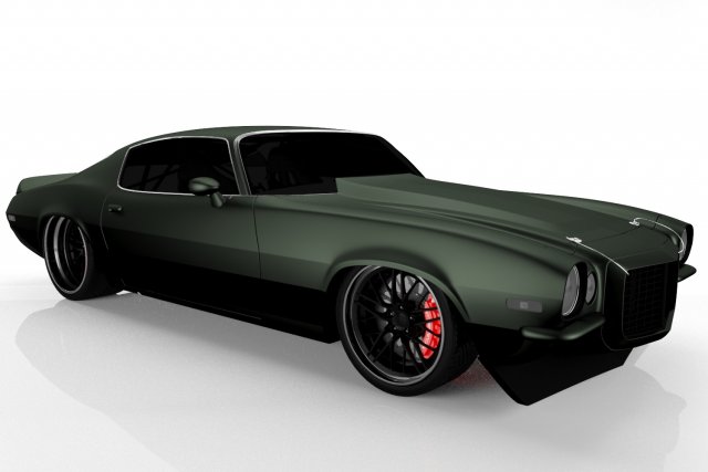 chevrolet camaro 1970 3Dモデル .c4d .max .obj .3ds .fbx .stl .blend 